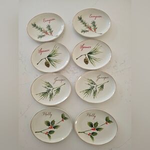 tag Holiday Dessert Plates - Set of 8